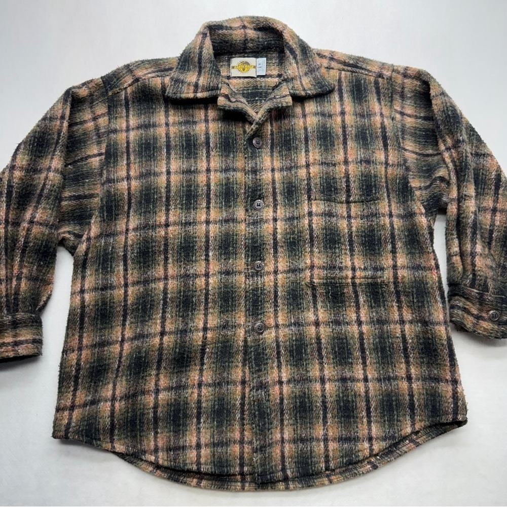 Vintage Earth Ragz Plaid Button Down Shirt Men’s Size Medium